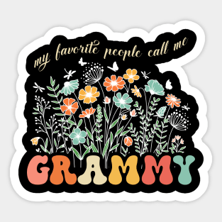 My Favorite People Call Me Grammy Mothers Day Sticker